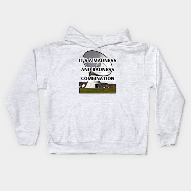 Madness And Badness Combination Drake On The Radar Kids Hoodie by AtlanticFossils